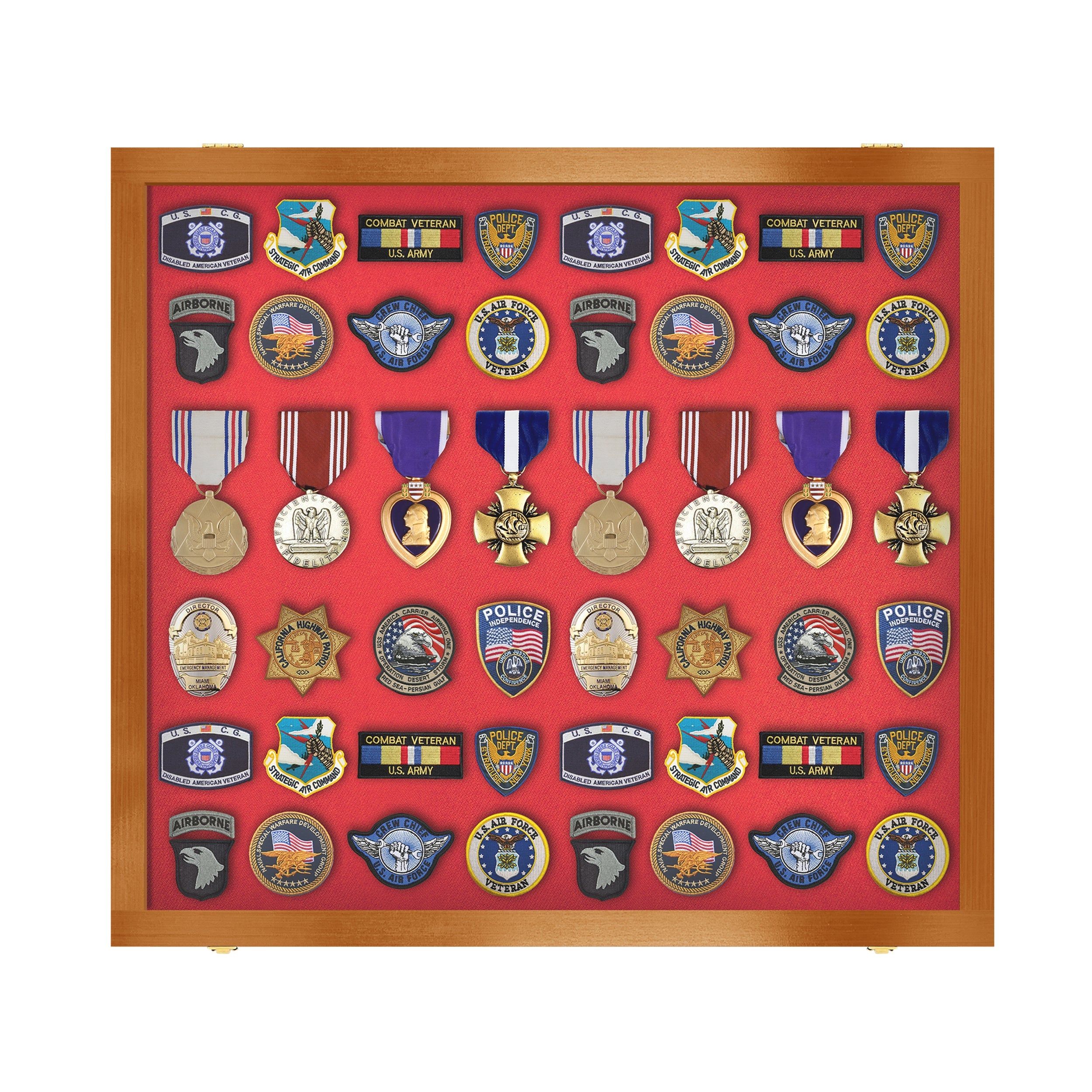Medal Display Case - Award Display - Patches Display - Large