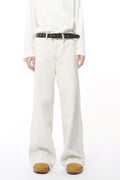Straight Leg Jeans with Stitch Detail
