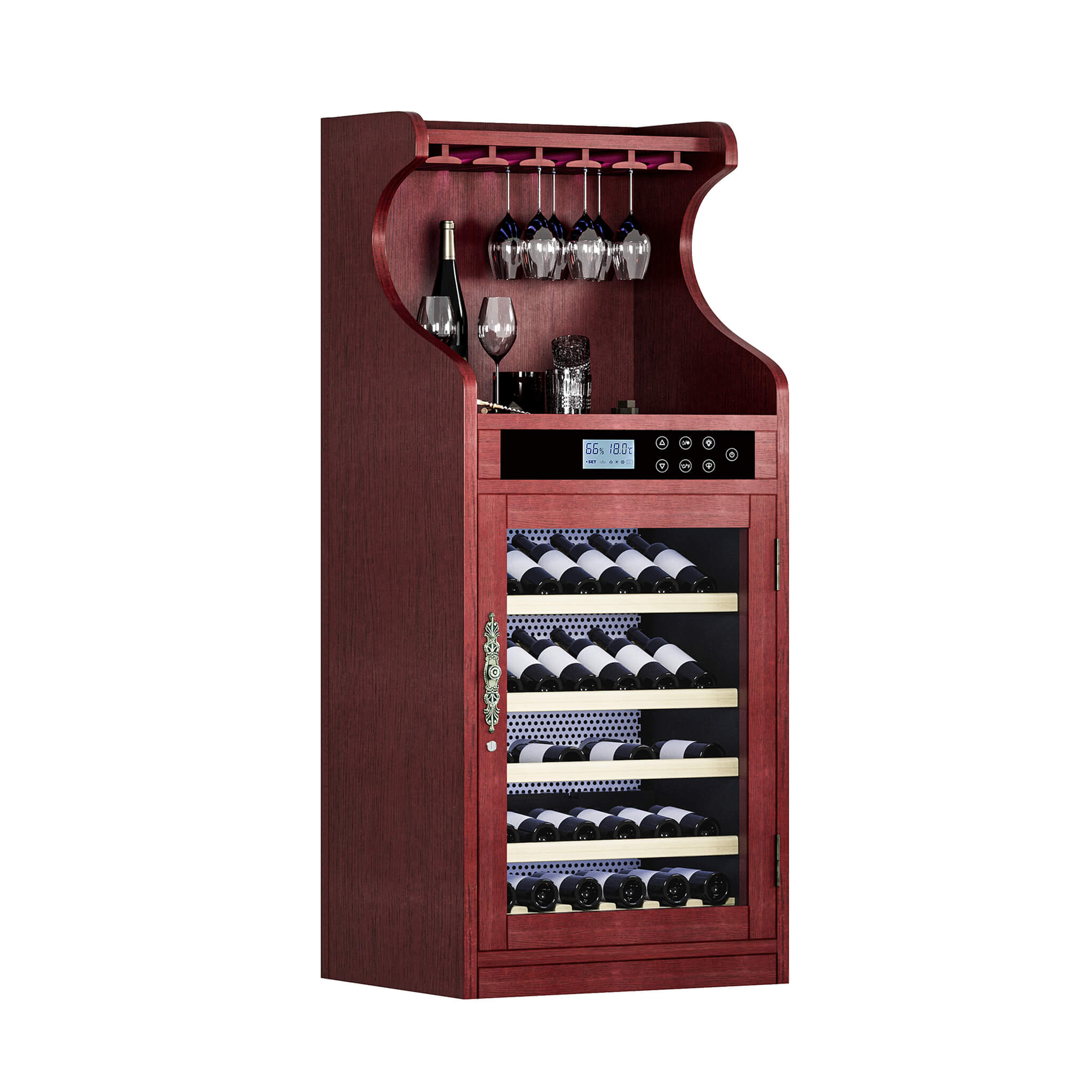 Luxury 43-Bottle Freestanding Low Noise Wine Cooler Cabinet (SAK56084)