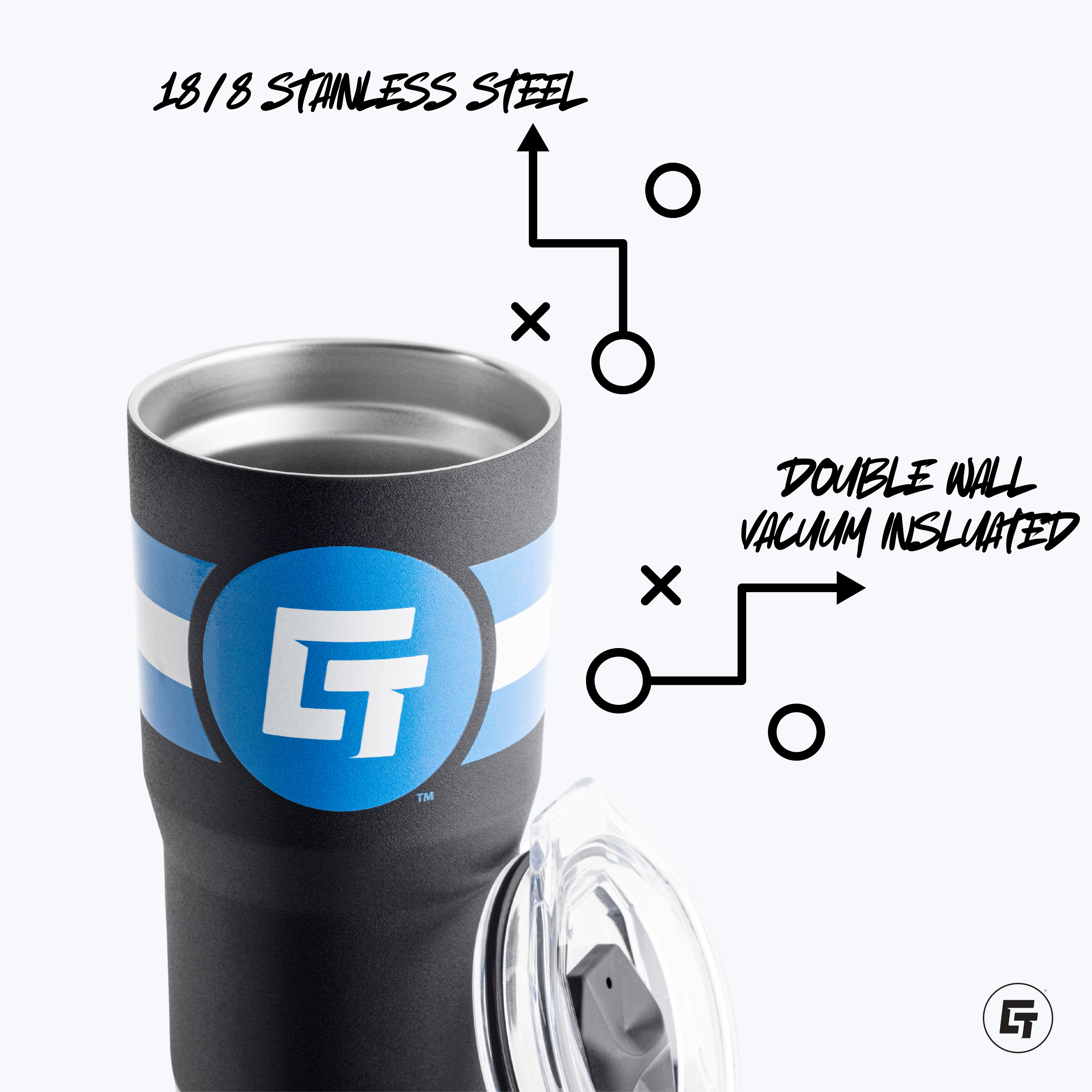 Vegas High Rollers 20oz Black Tumbler