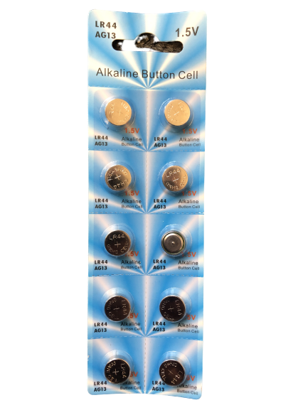 LR44 10 PACK LR44 AG13 A76 L1154 357 303 LED Button 1.5V Cell Alkaline Battery