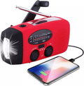 Emergency Radio Crank Solar Hand Weather 1000mAh Power Bank Charger Flash Light