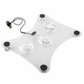 3 Fans USB Cooler Cooling Pad Stand LED Light Radiator For Laptop PC Notebook