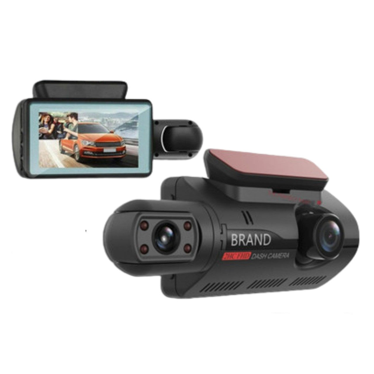 1080P Dual Lens Car DVR Dash Cam Video Recorder G-Sensor Front And Inside Camera
