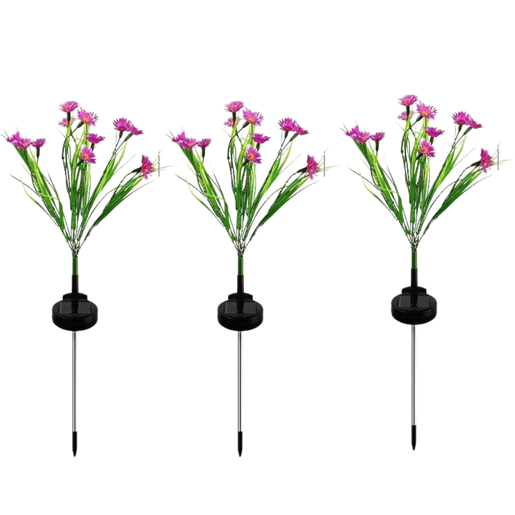 Solar Garden Lights LED Flower Stake Lamp Outdoor Yard Waterproof Patio Decor