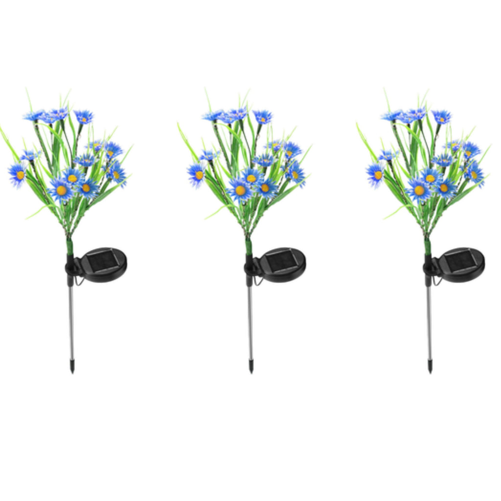 Solar Garden Lights LED Flower Stake Lamp Outdoor Yard Waterproof Patio Decor