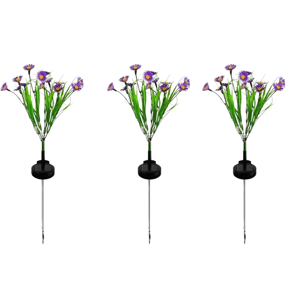 Solar Garden Lights LED Flower Stake Lamp Outdoor Yard Waterproof Patio Decor