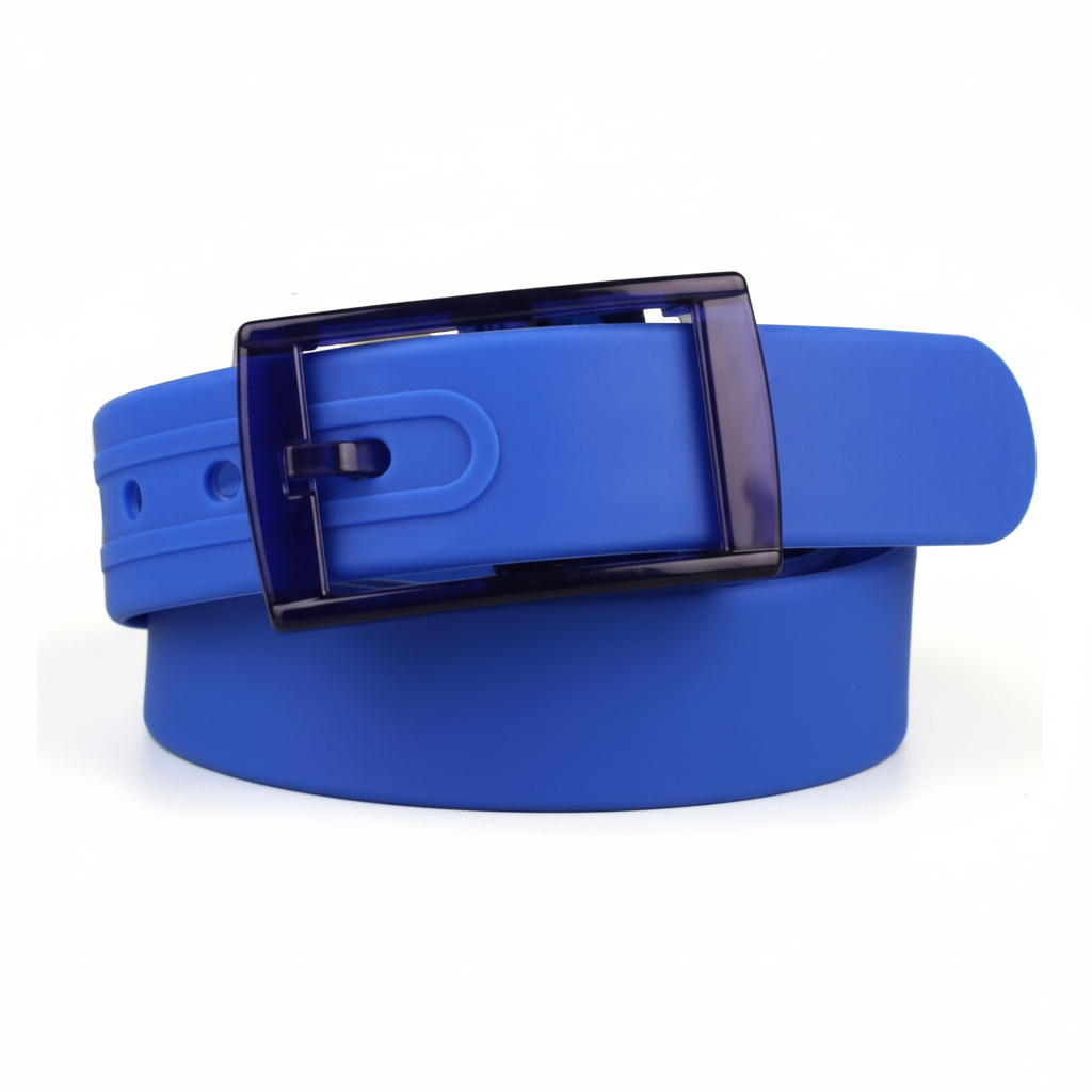 Adjustable Cut to Fit Rubber Plastic Jelly Silicone Casual Belt With Buckle USA