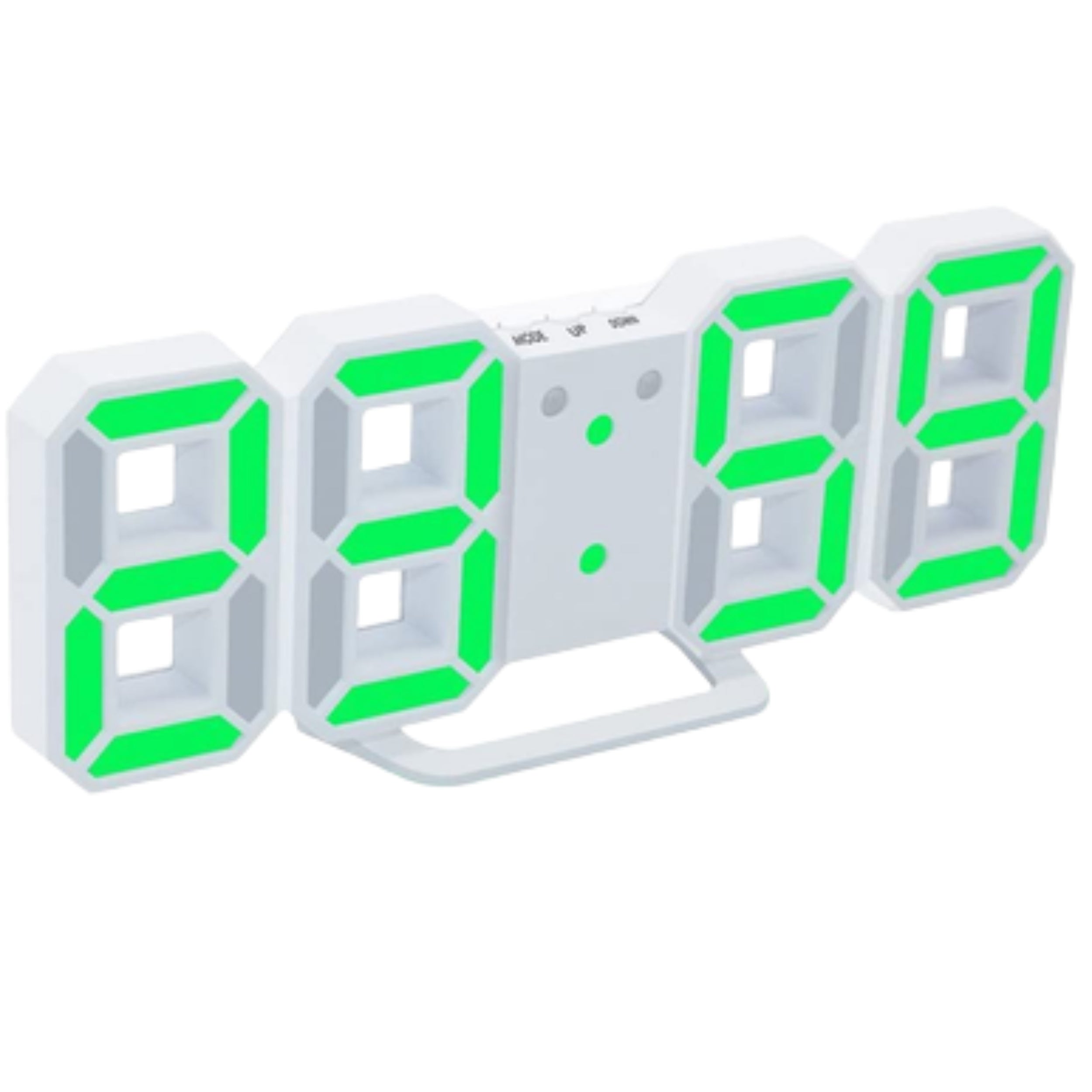 Digital 3D LED Big Wall Desk Alarm Clock Snooze 12/24 Hours Auto Brightness USB