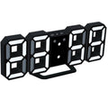 Digital 3D LED Big Wall Desk Alarm Clock Snooze 12/24 Hours Auto Brightness USB
