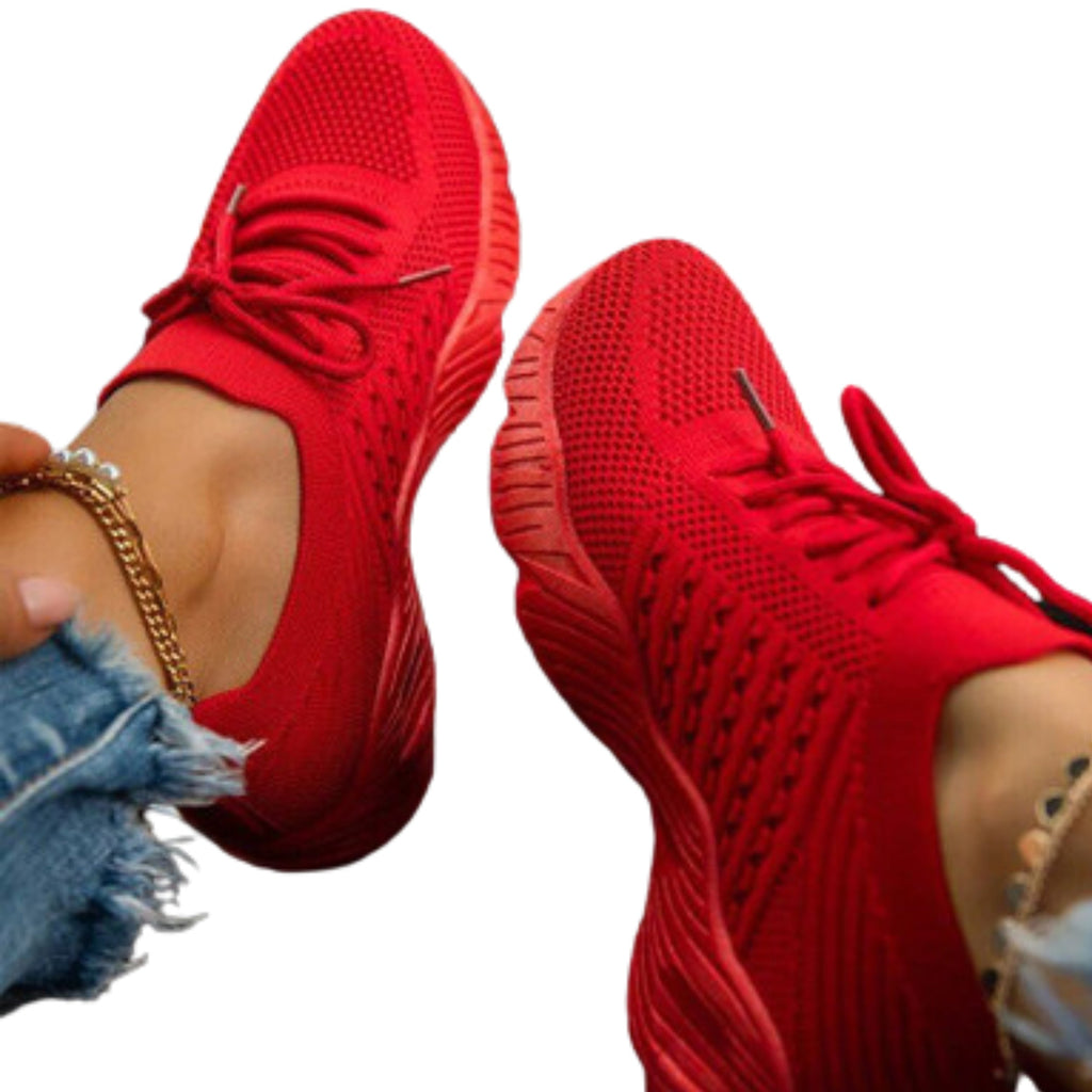 Womens Running Trainers Ladies Sneakers Slip On Walking Gym Comfy Fashion Shoes