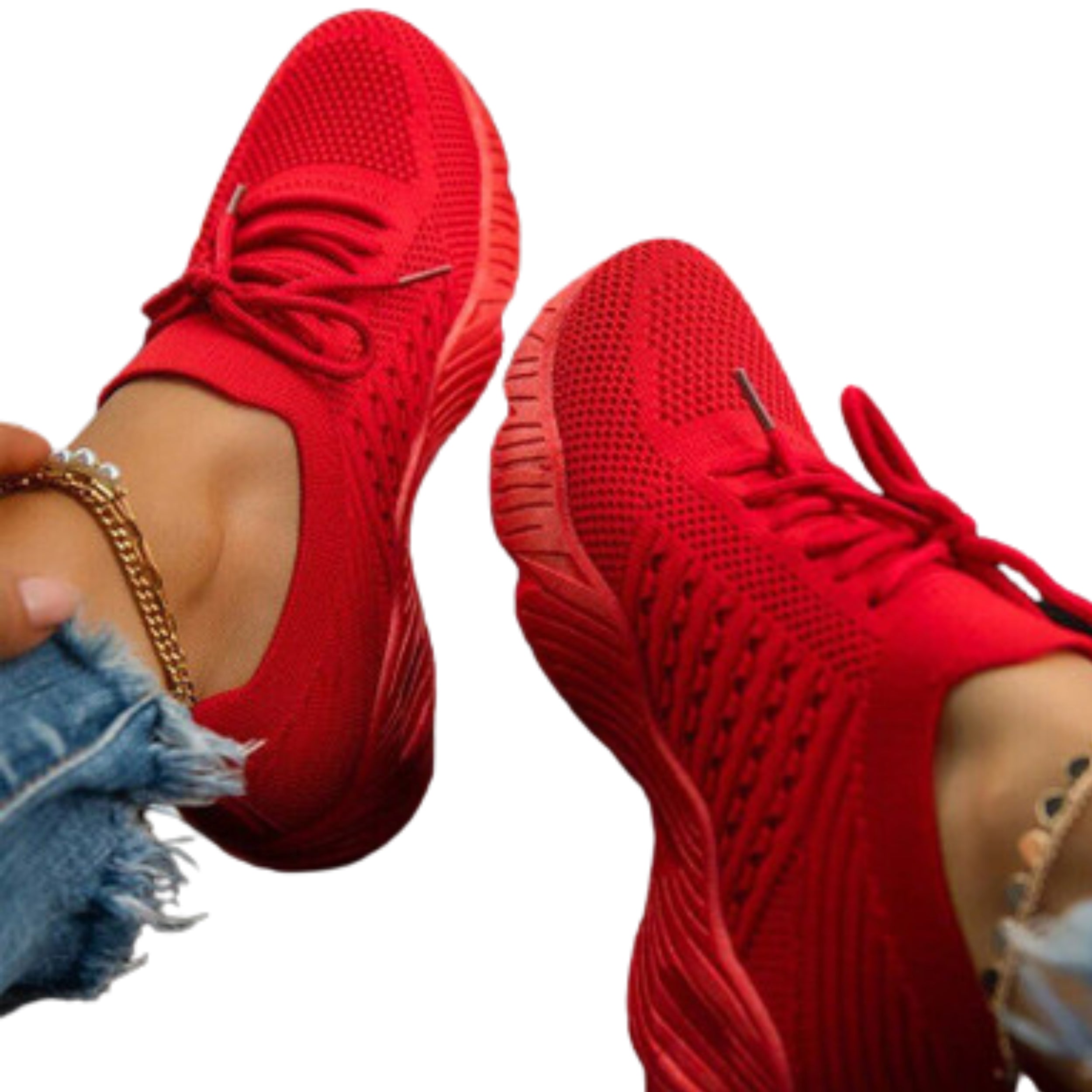 Womens Running Trainers Ladies Sneakers Slip On Walking Gym Comfy Fashion Shoes