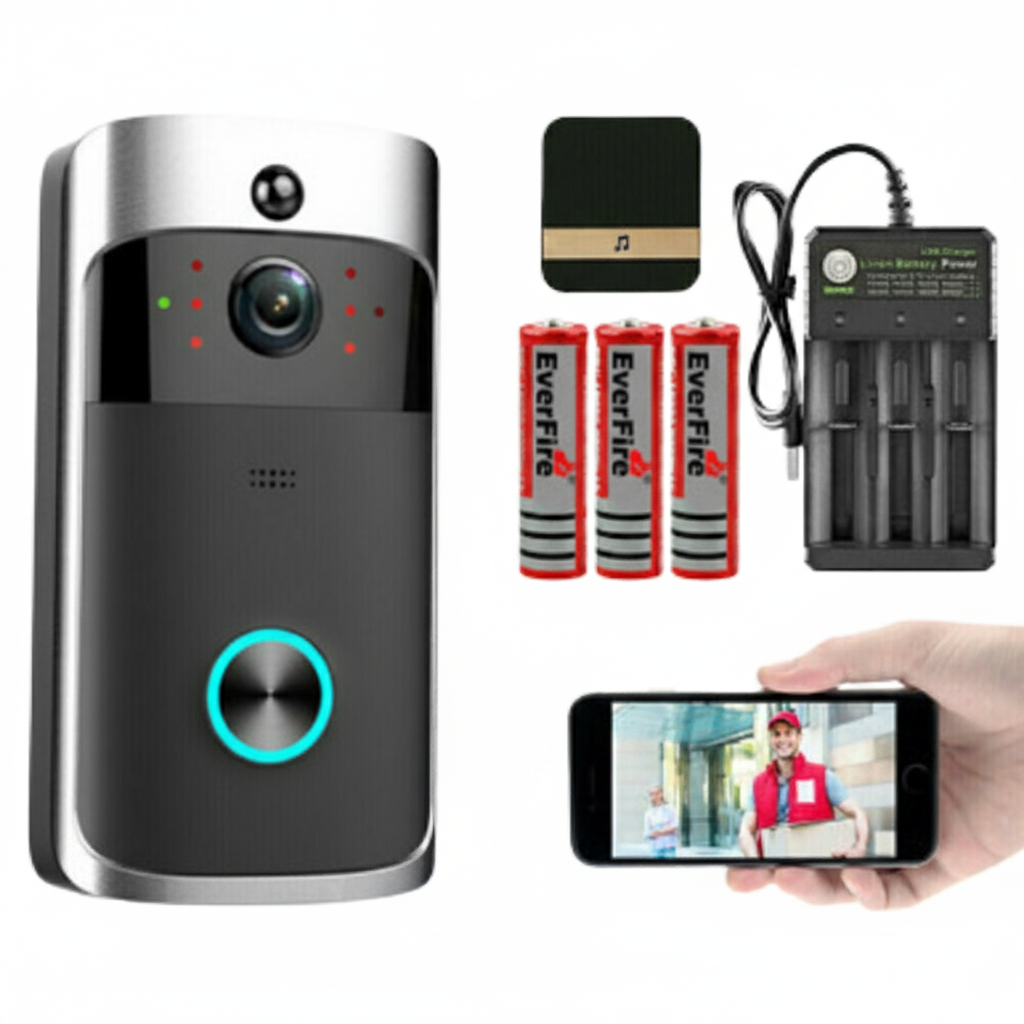 Smart Wireless WiFi Video Doorbell Phone Door Ring Intercom Security Camera Bell