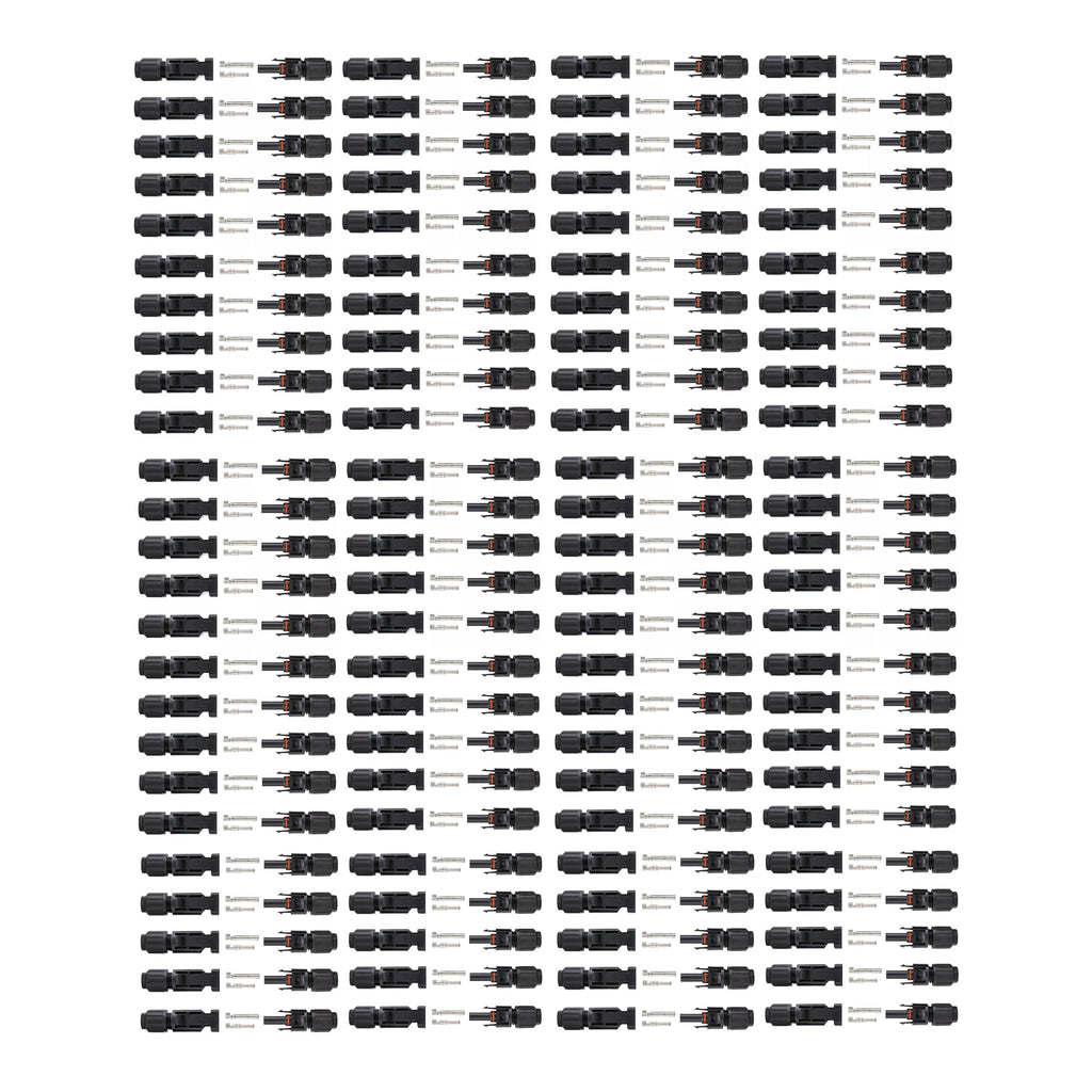 10/20/50/100/200 Pairs Male Female Solar Cable Connectors For DIY Solar Panel US