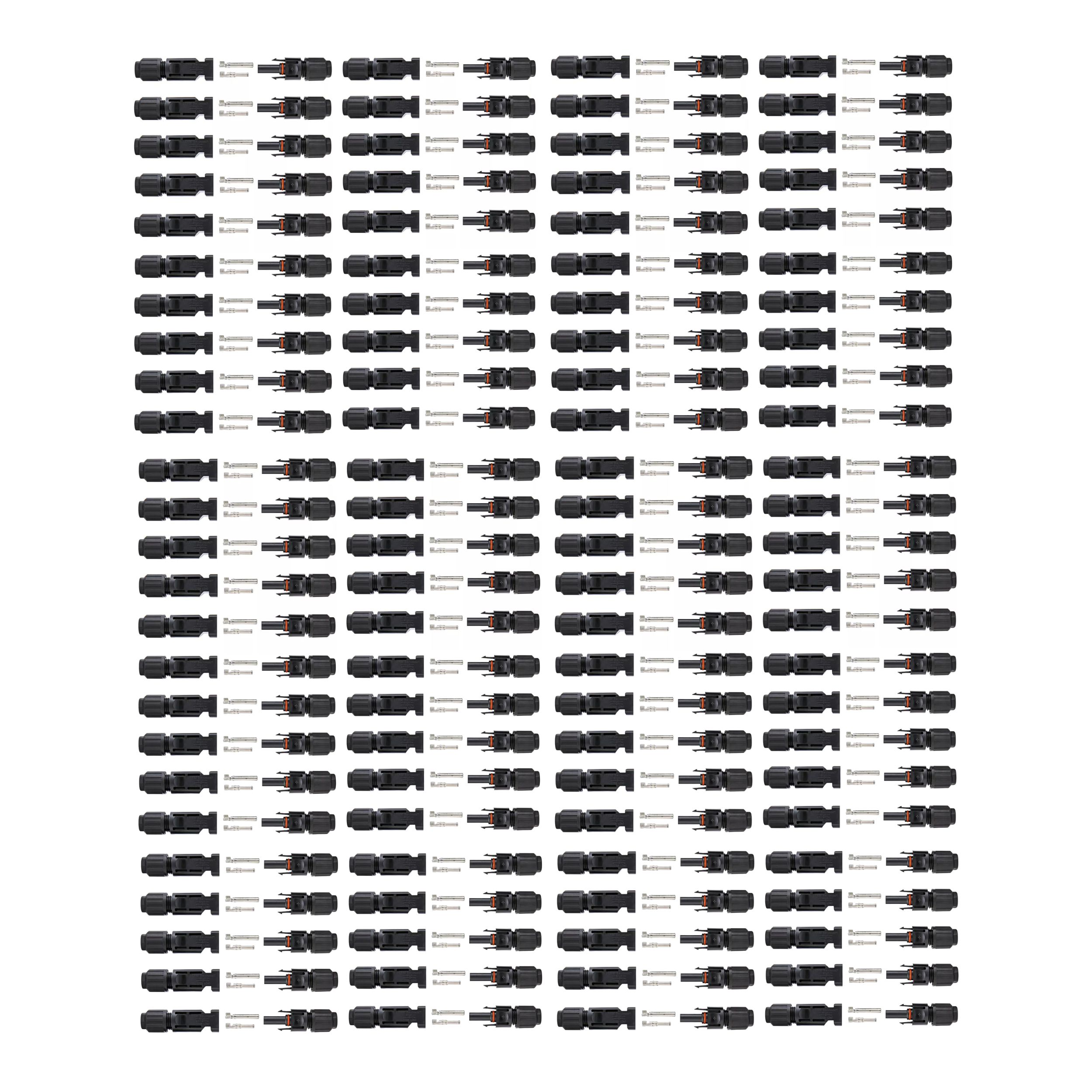 10/20/50/100/200 Pairs Male Female Solar Cable Connectors For DIY Solar Panel US