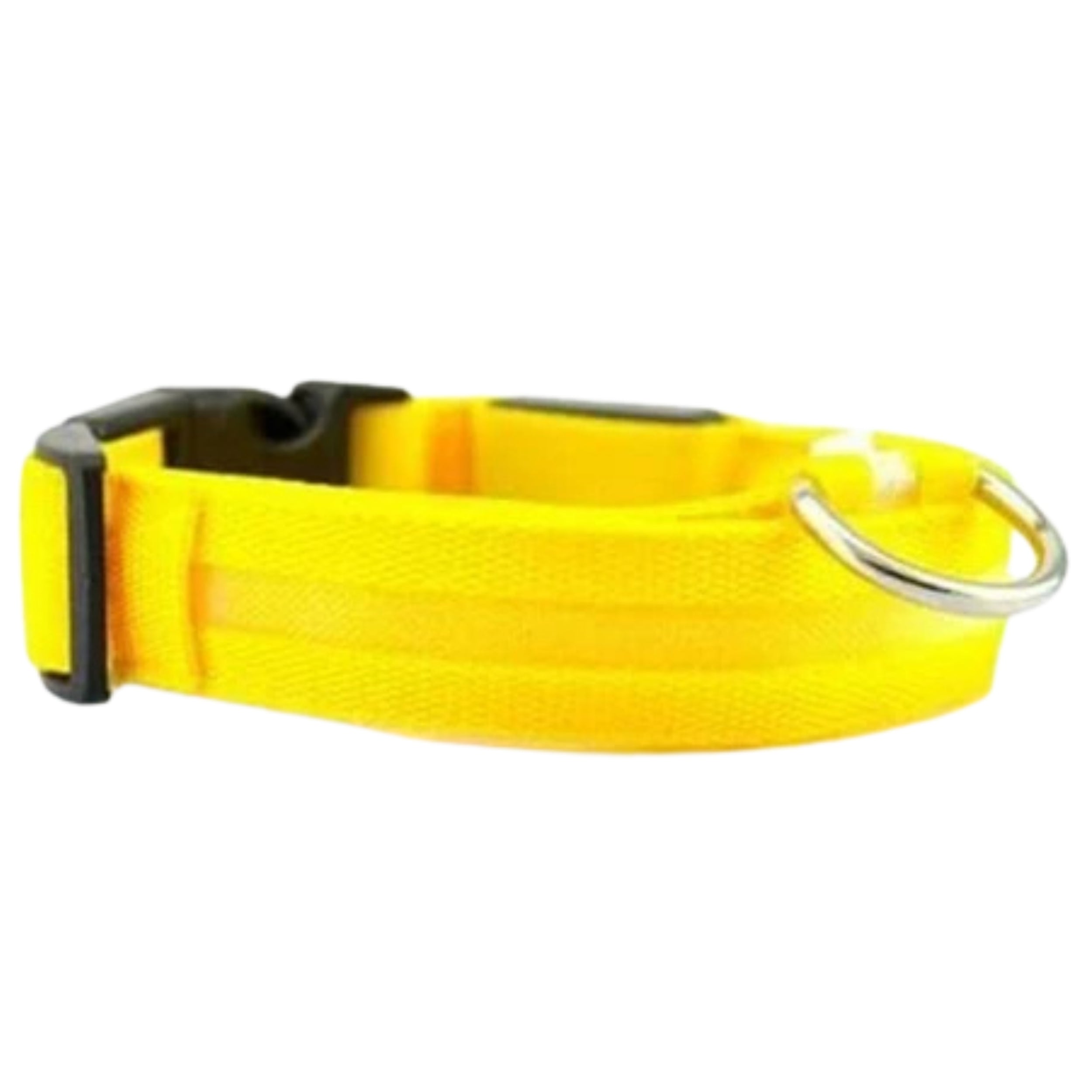 LED Adjustable Dog Collar Blinking Flashing Light Up Glow Pets Safety Waterproof