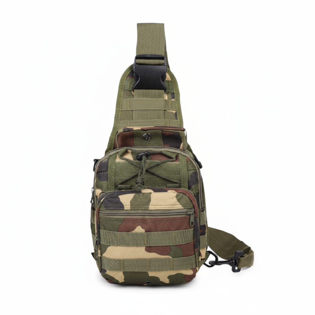 Mens Backpack Tactical Sling Shoulder Bag Molle Travel Chest Pack Outdoor Hiking