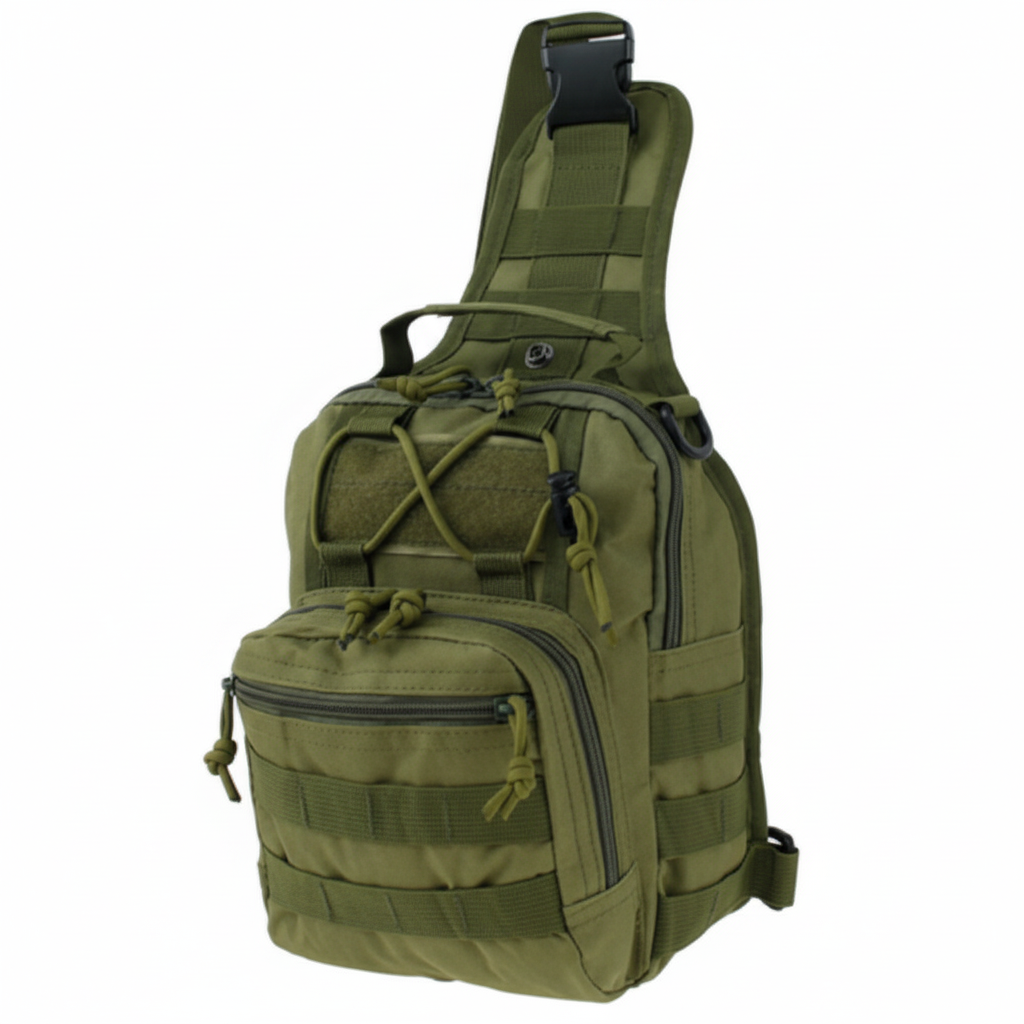 Mens Backpack Tactical Sling Shoulder Bag Molle Travel Chest Pack Outdoor Hiking