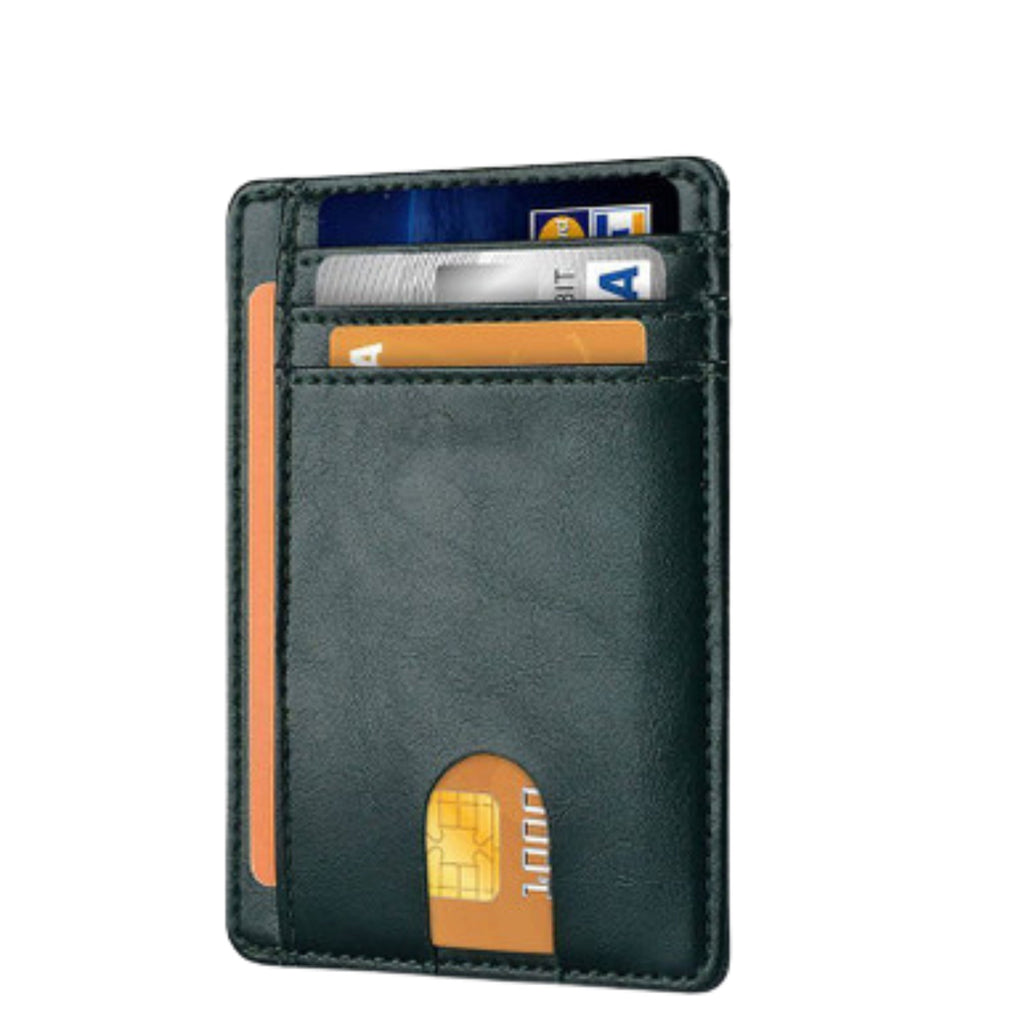 Mens Leather Slim Wallet Credit Card Holder RFID Blocking Pocket ID Money PU USA