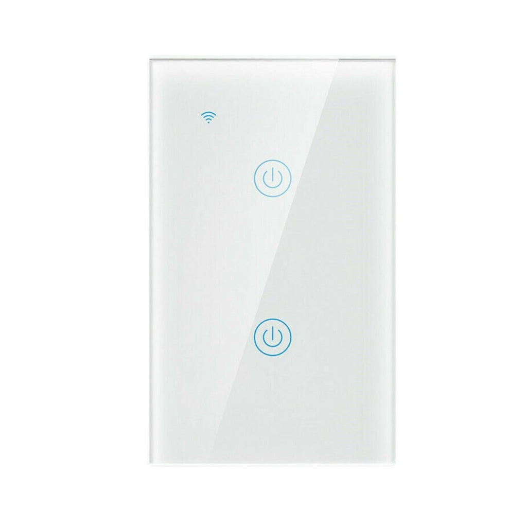 1/2/3/4 Gang WiFi Smart Wall Touch Light Switch Glass Panel For Alexa/Google APP