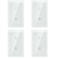 1/2/3/4 Gang WiFi Smart Wall Touch Light Switch Glass Panel For Alexa/Google APP