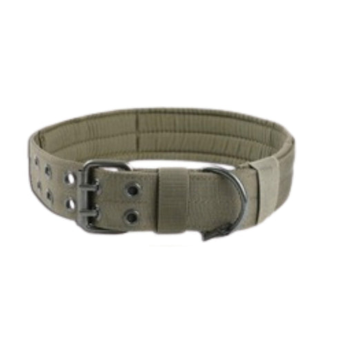 2" Wide Tactical Heavy Duty Nylon Large Dog Collar K9 Military With Metal Buckle