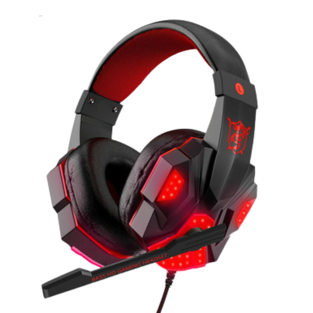 3.5mm Gaming Headset Mic LED Headphones Stereo Bass Surround For PC PS4 Xbox One