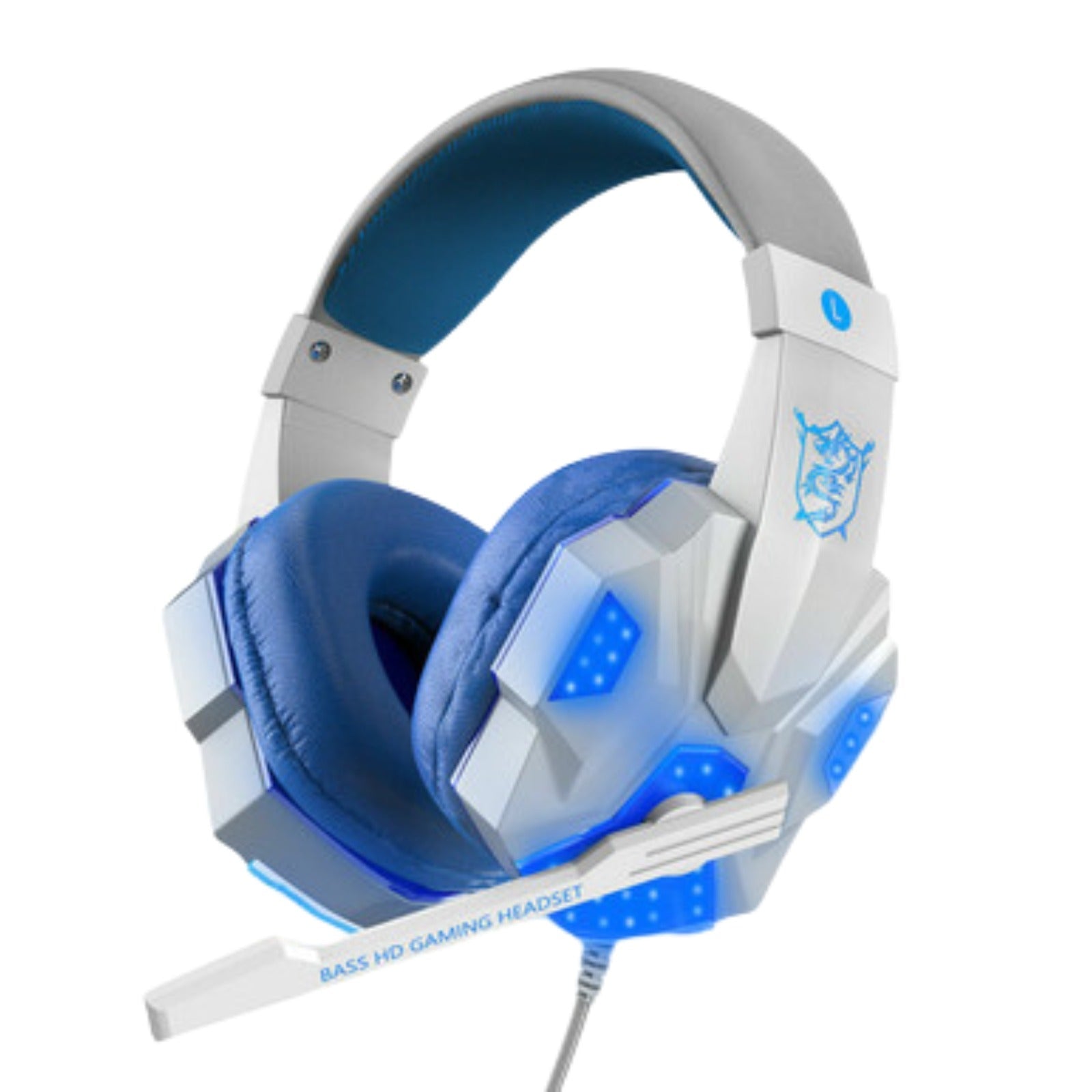 3.5mm Gaming Headset Mic LED Headphones Stereo Bass Surround For PC PS4 Xbox One