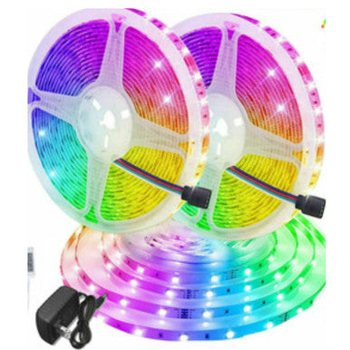 32FT LED Strip Lights Remote Control Bedroom Waterproof for Indoor Outdoor Use