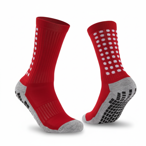 3 Pair Sport Socks Anti Slip W/ Grip Soccer Men Football Basketball Sock Premium