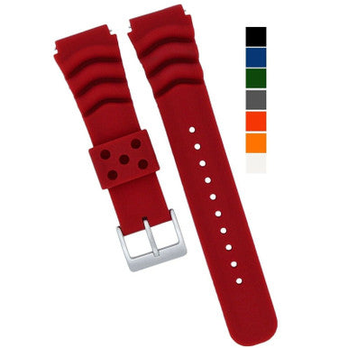18mm 20mm 22mm Soft Silicone Watch Band Divers Replacement Strap Quick Release