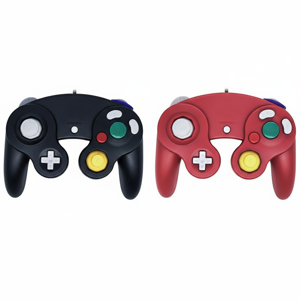 2 Pack Wired NGC Controller Gamepad for Nintendo GameCube GC & Wii U Console USA
