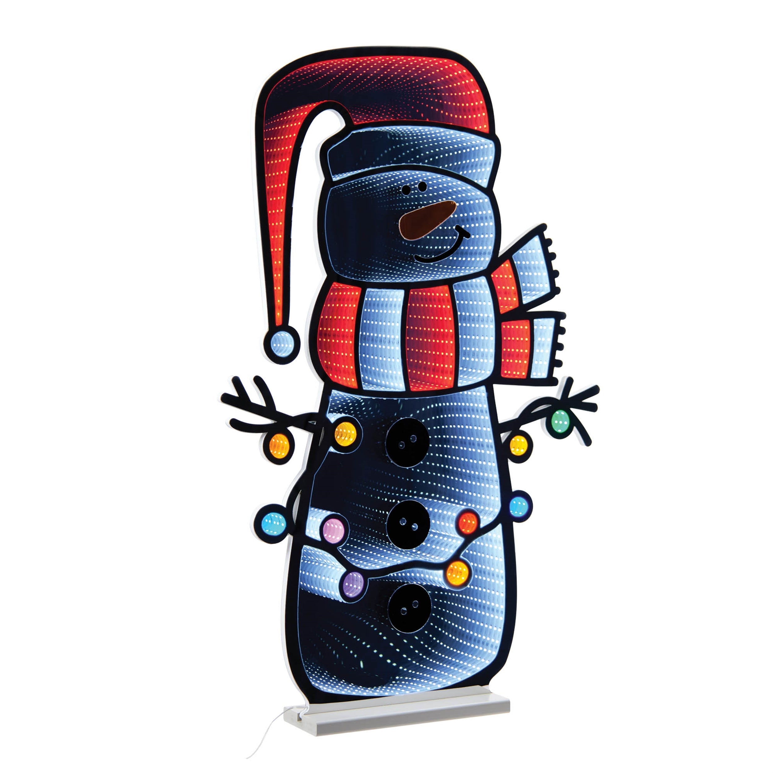 Holiday Snowman Ekkolight 35"H
