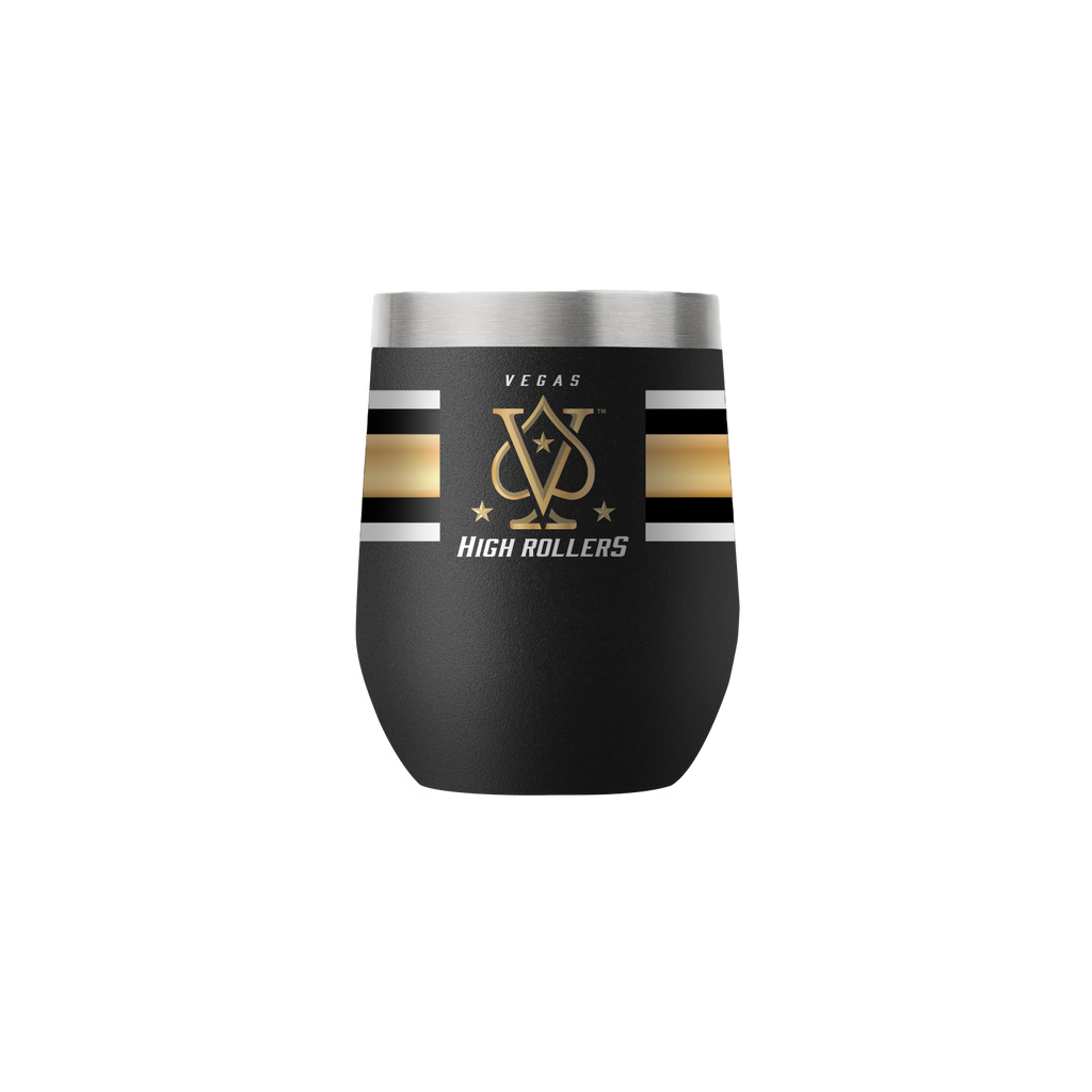 Vegas High Rollers 12oz Black Stemless Tumbler