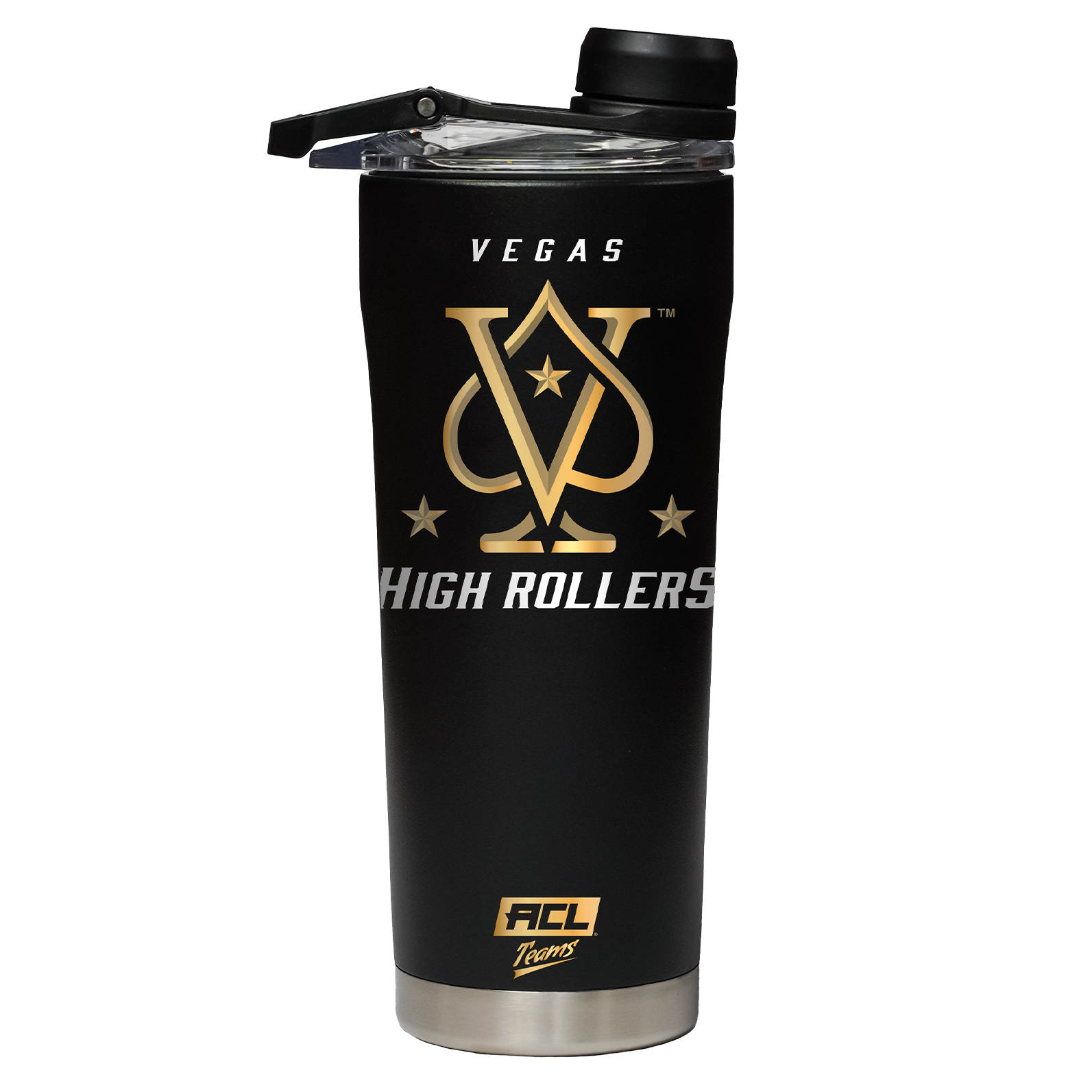 Vegas High Rollers Black Shaker Bottle