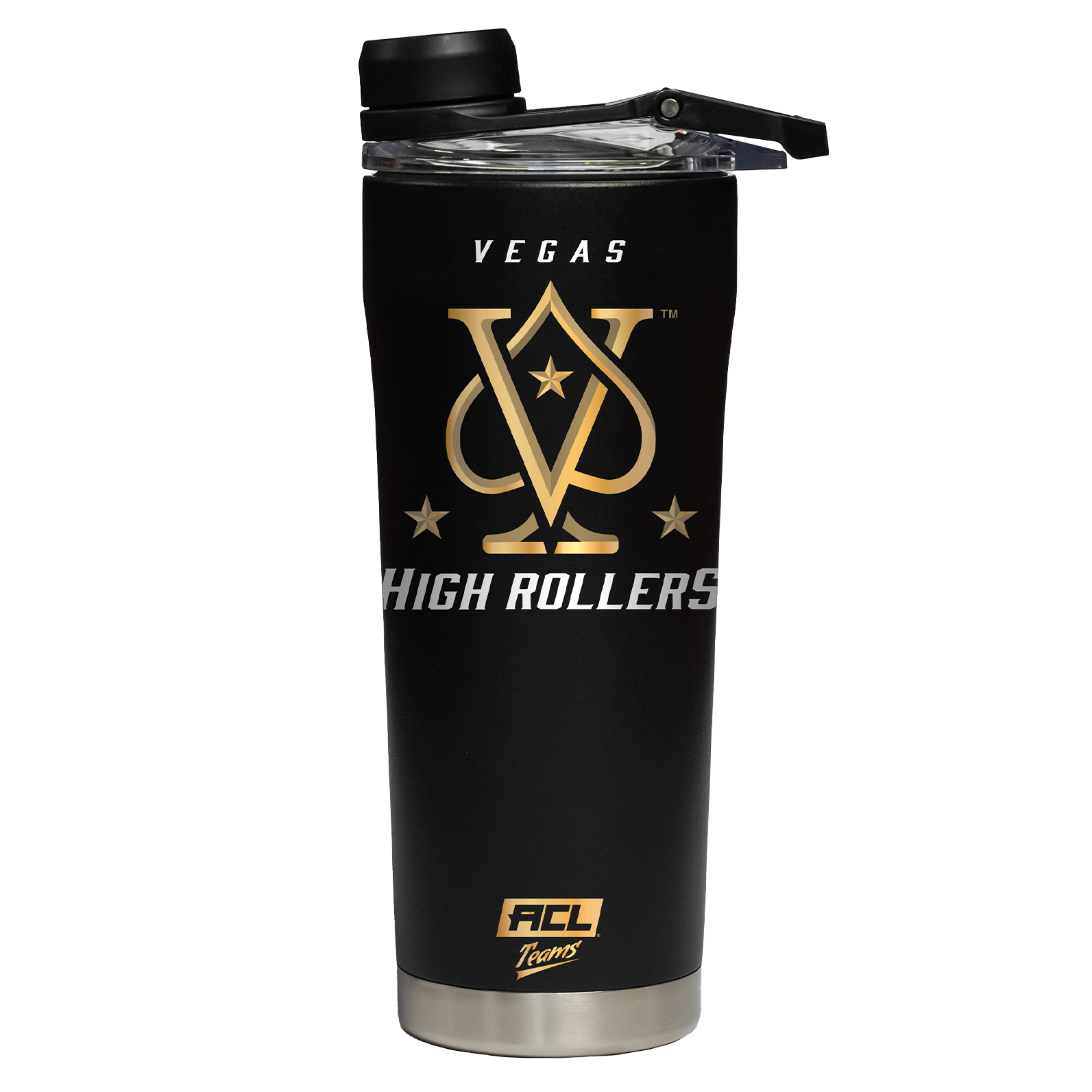 Vegas High Rollers Black Shaker Bottle