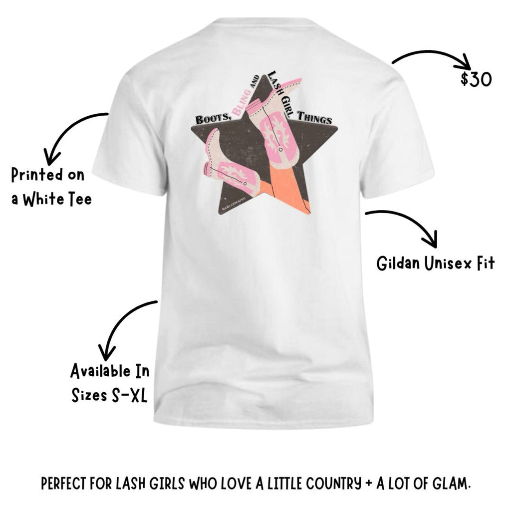 Boots, Bling & Lash Girl Things Tee