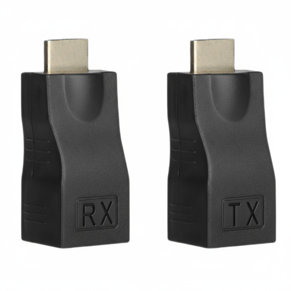4K 1080P HDMI Extender to RJ45 Over Cat 5e/6 Network LAN Ethernet Adapter 2PCS