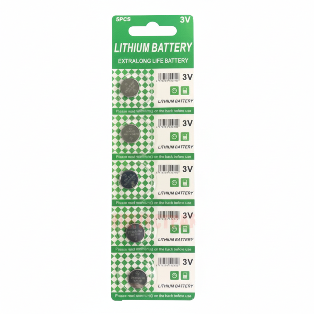 5 PCS New Lithium Battery 3V CR1216 /CR 1216 Button Cell Watch Calculator Long