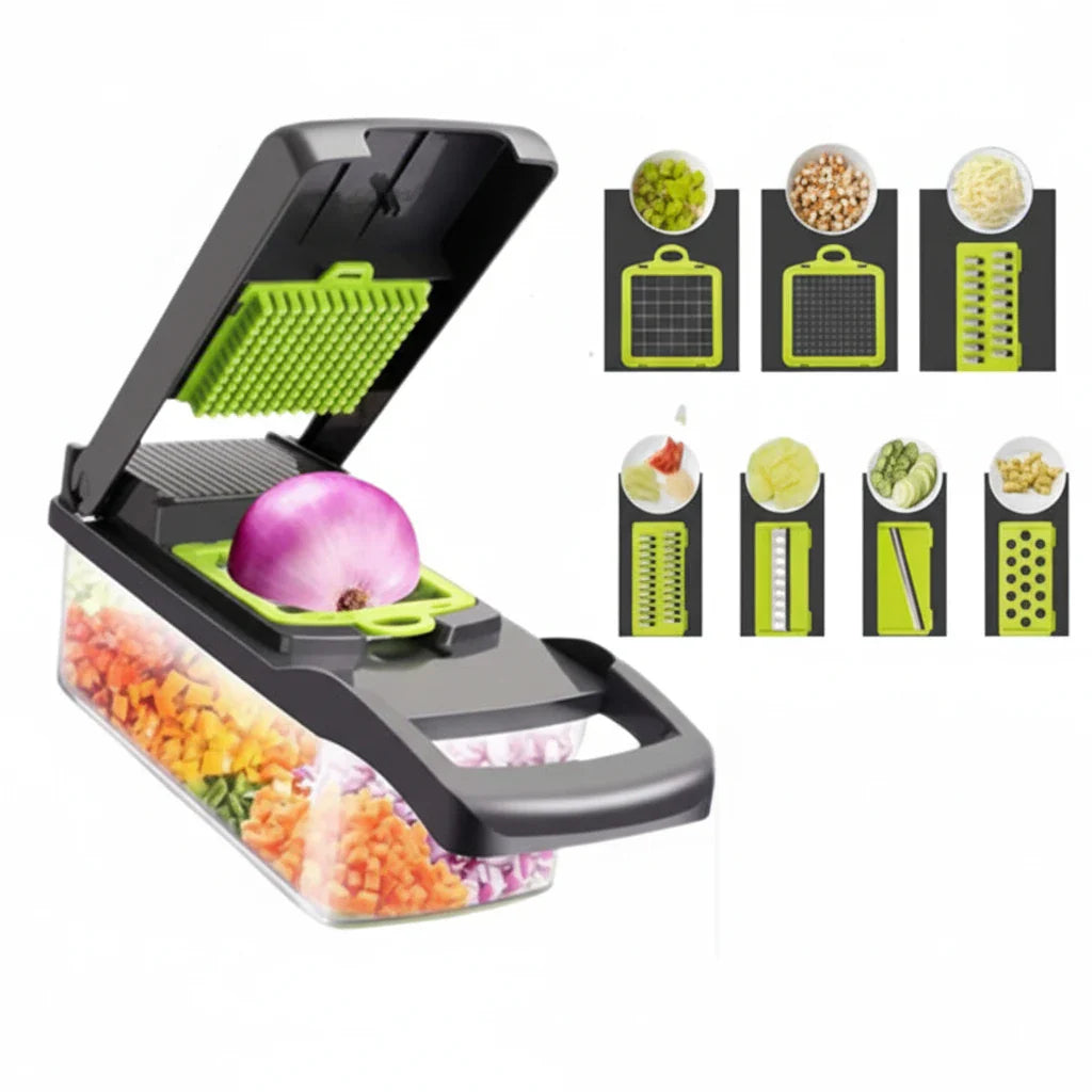 15-In-1 Vegetable Fruit Chopper Cutter Food Onion Veggie Dicer Slicer Kitchen