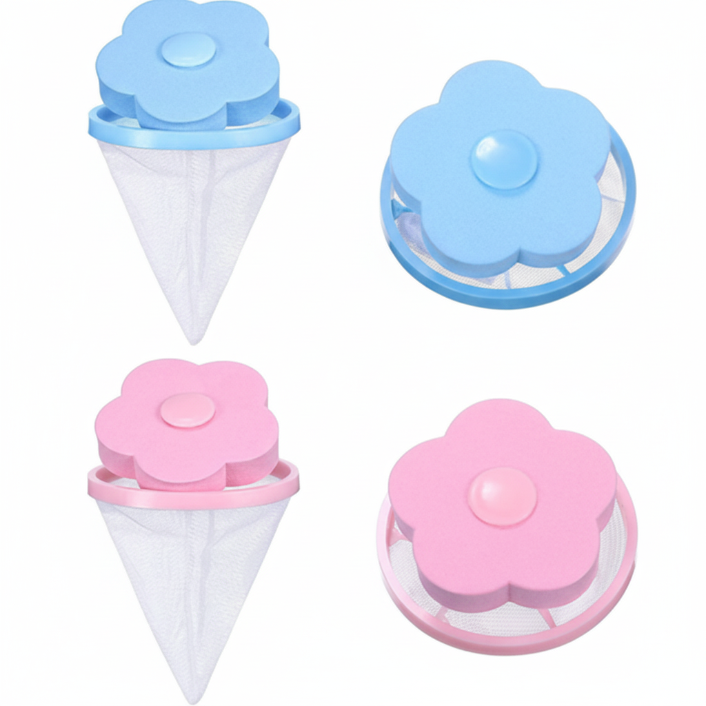 2 Pcs Floating Pet Fur Catcher Laundry Lint Pet Hair Remover For Washing Machine