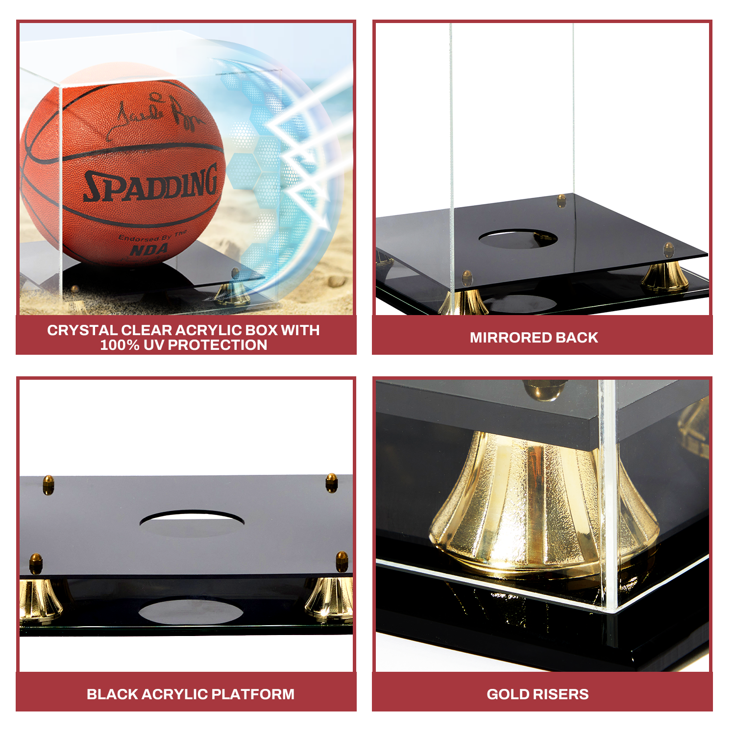 Clear Acrylic Basketball Case Display