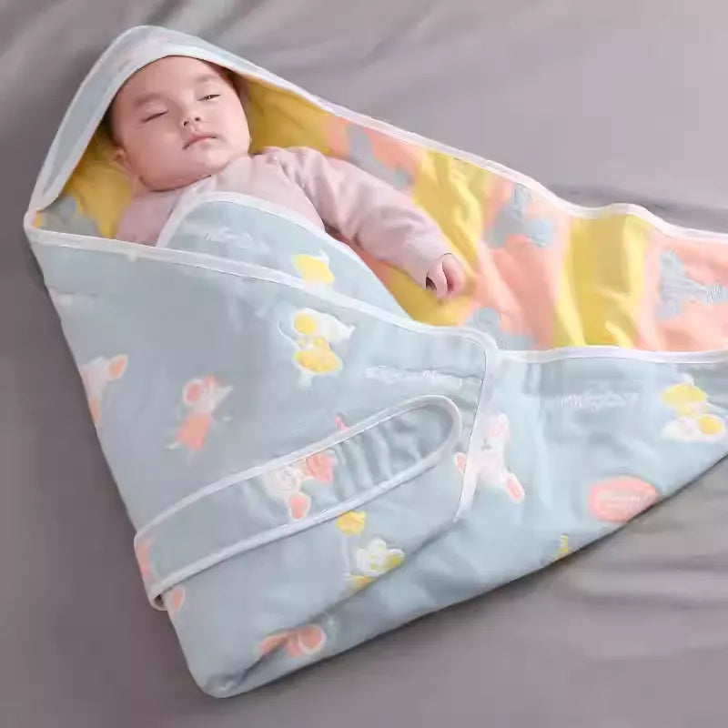 Premium Infant Swaddle Blanket - Ultra Soft Organic Cotton Baby Sleep Wrap with Secure Design