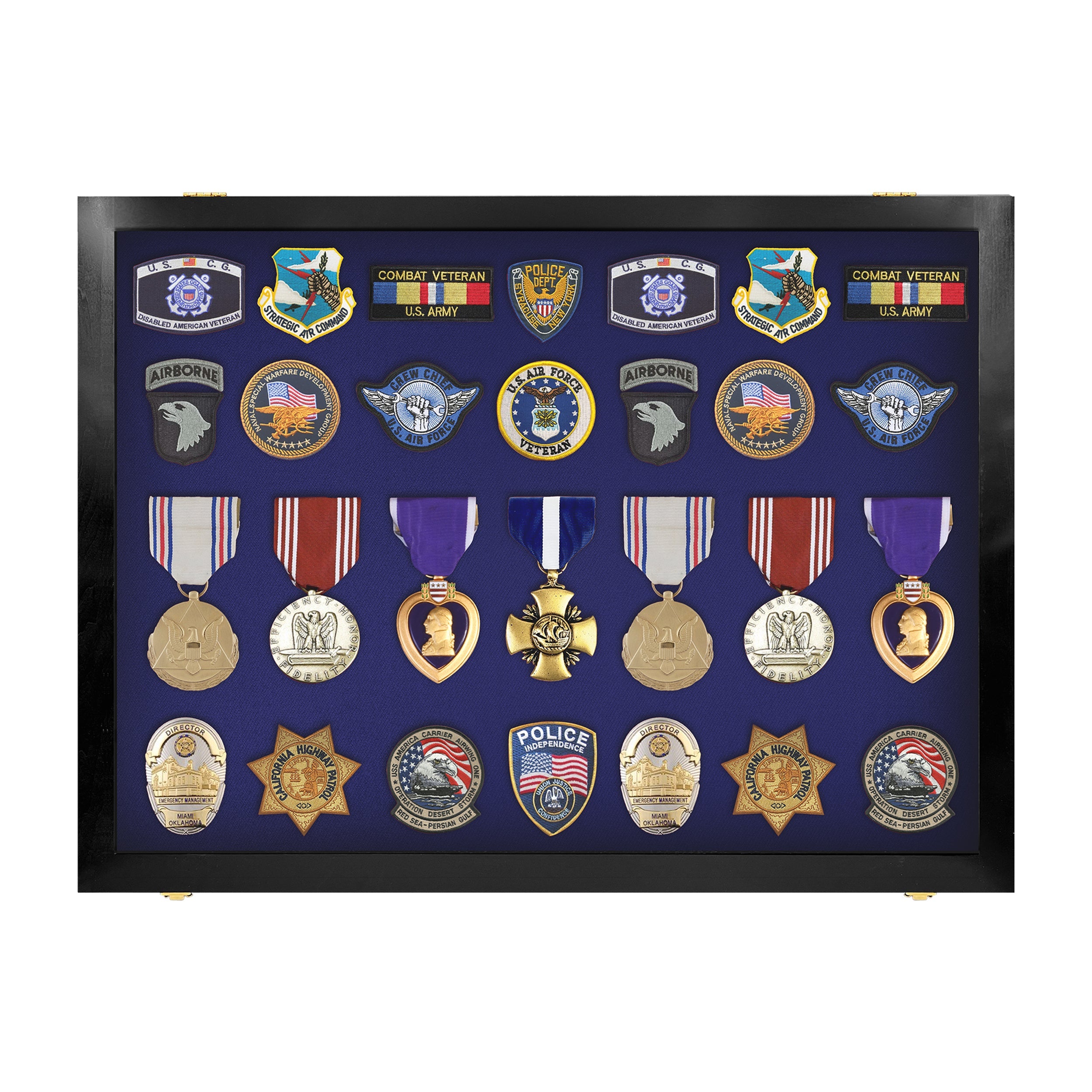 Medal Display Case - Award Display - Patches Display - Medium