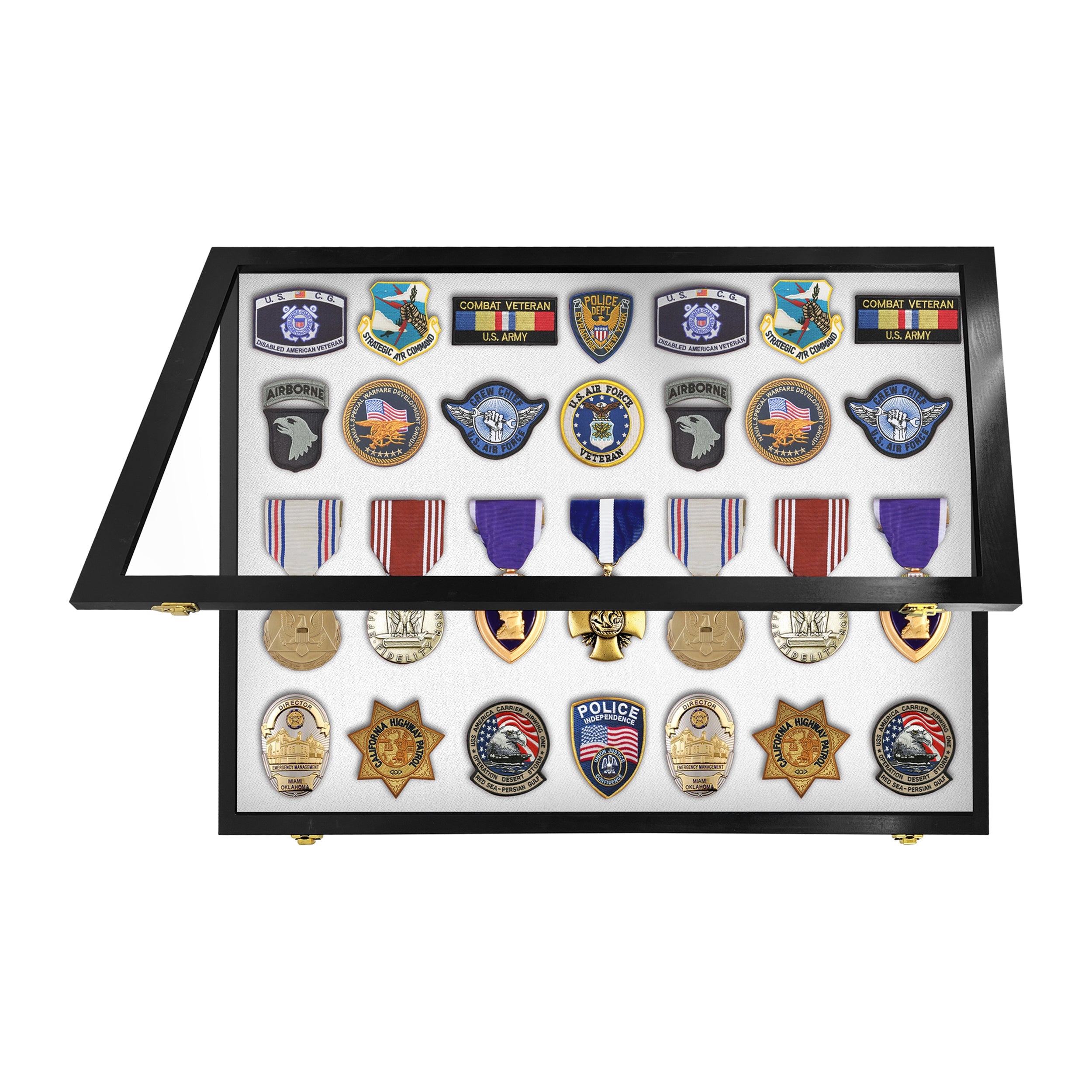 Medal Display Case - Award Display - Patches Display - Medium