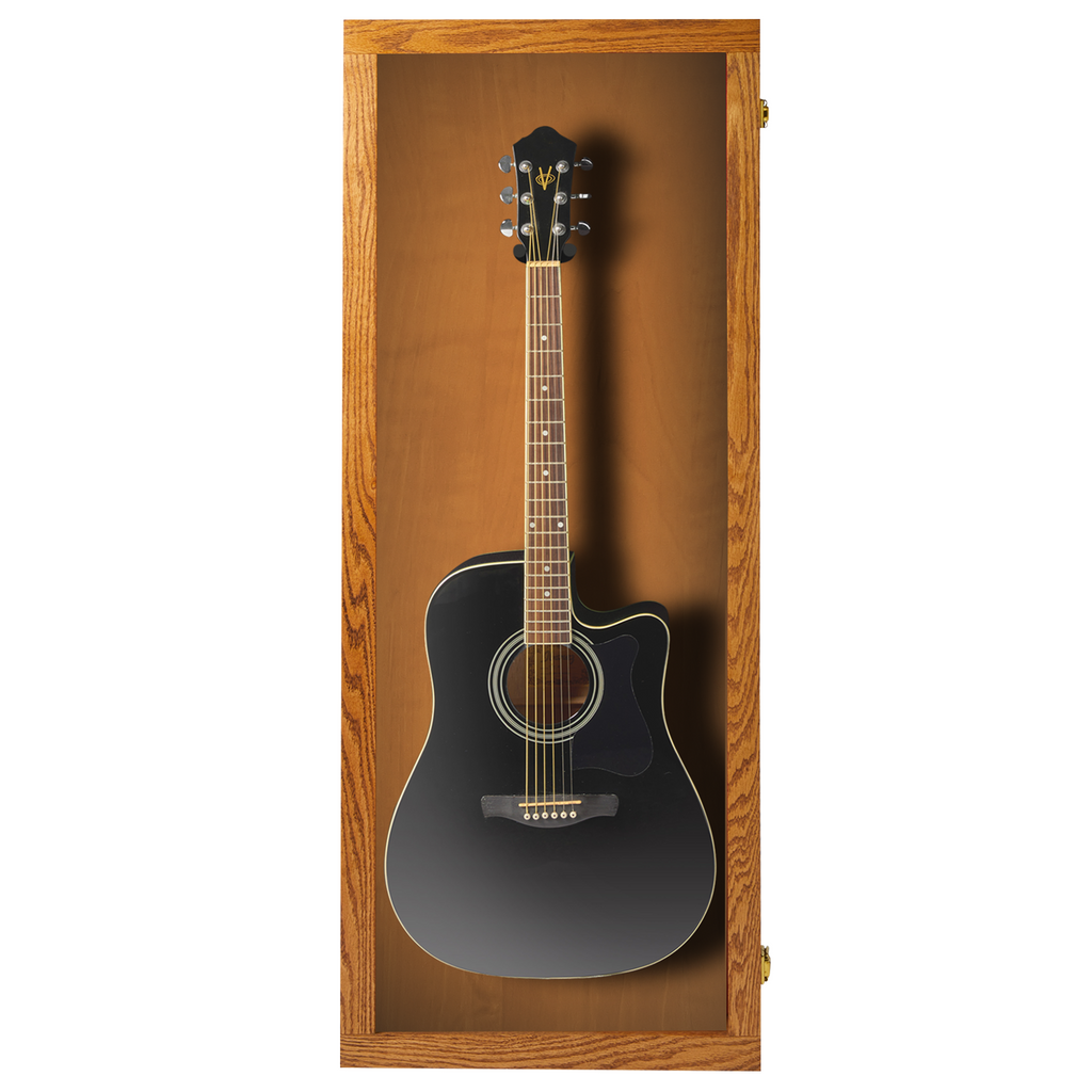 Acoustic Guitar Display Case - Premium Oak