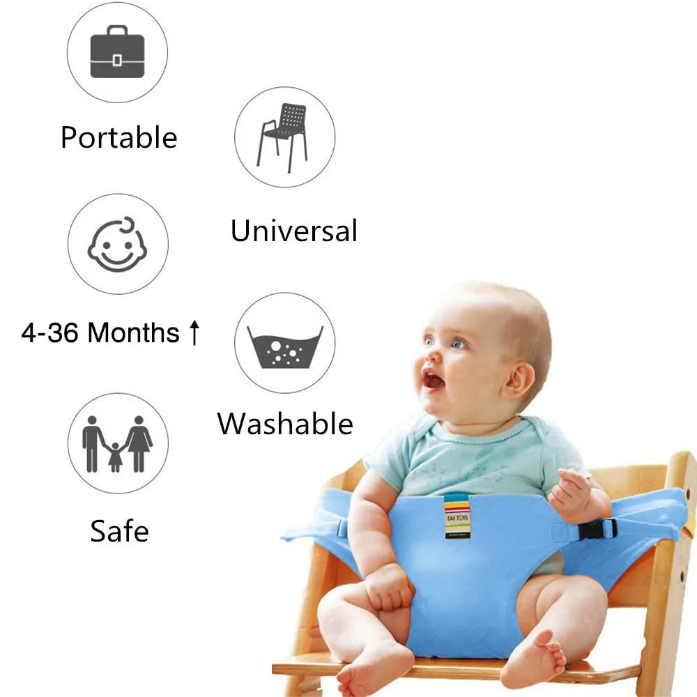 Premium Baby High Chair Safety Harness - 5-Point Adjustable Dining Seat Belt for Toddlers