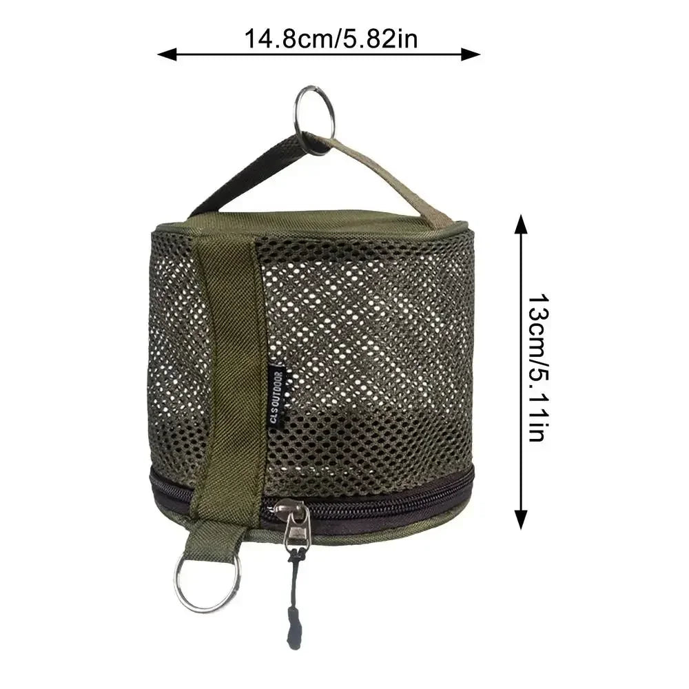 Portable Camping Toilet Paper Holder with Hook - Hanging Tissue Roll Case for Tent, Car & Outdoor