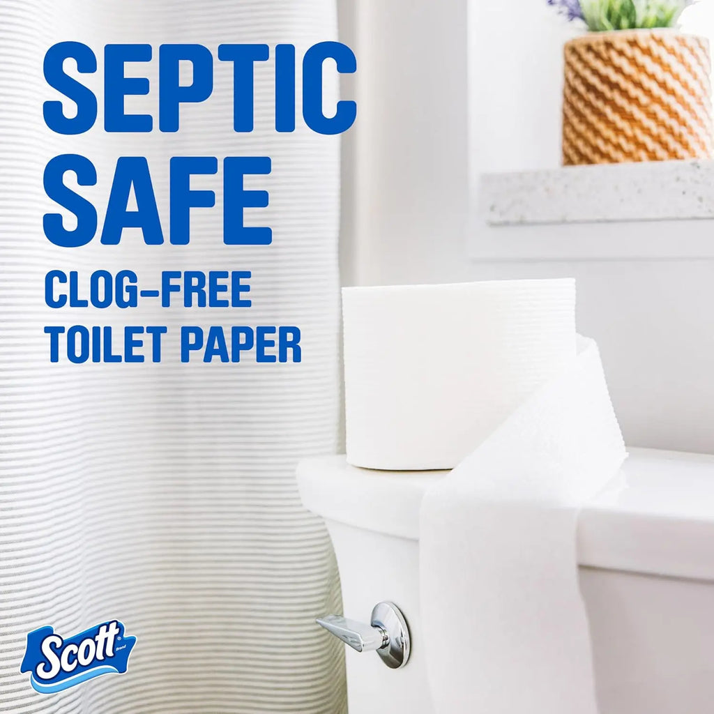 ComfortPlus Toilet Paper, 12 Double Rolls, 231 Sheets per Roll, Septic-Safe, 1-Ply Tissue for Home Use
