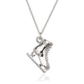 RMZ GOLD NYC Silver Cute Skate Charm Necklace Fun and Stylish Pendant on a Durable Chain – Perfect Gift for Skaters, Athletes & Sports Lovers